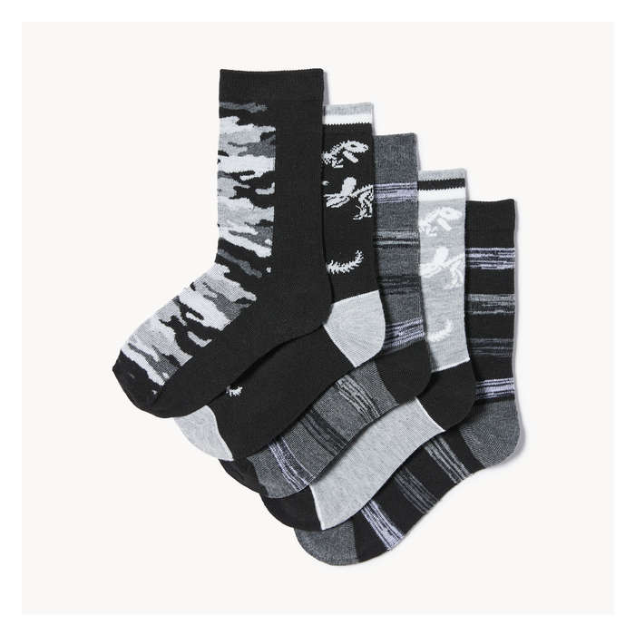 Kid Boys' 5-Pack Crew Socks