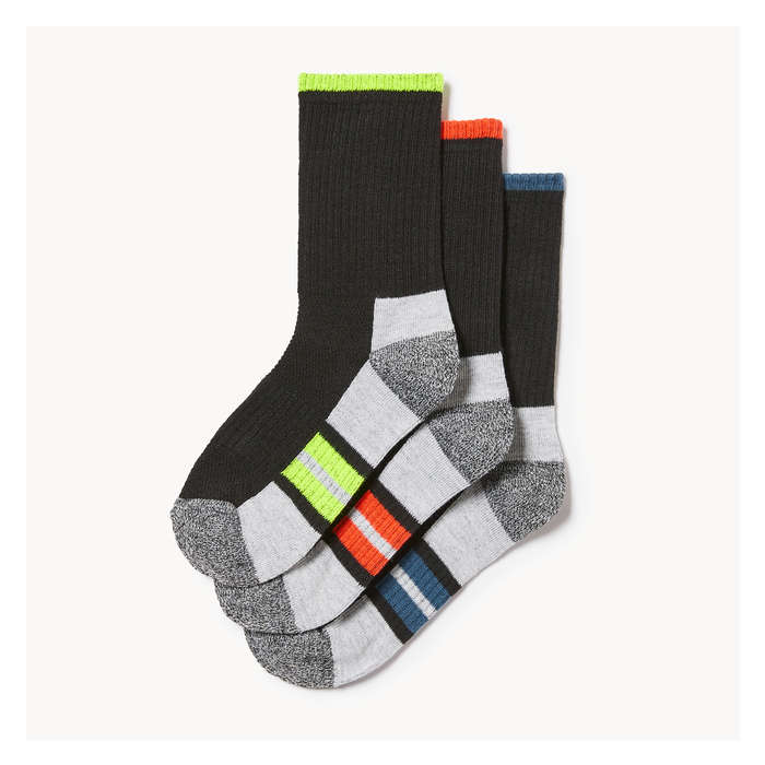 Kid Boys' 3-Pack Crew Socks