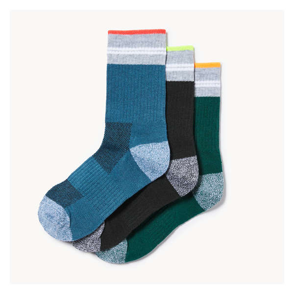 Kid Boys' 3-Pack Crew Socks - Multi