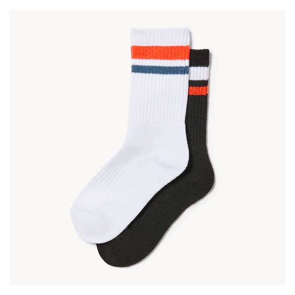 Kid Boys' 2-Pack Crew Socks - White