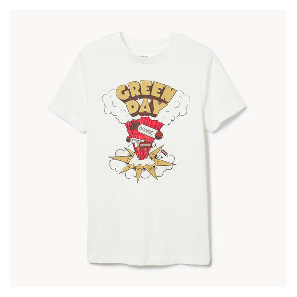 Kid Boys' Green Day Graphic T-Shirt - Off White
