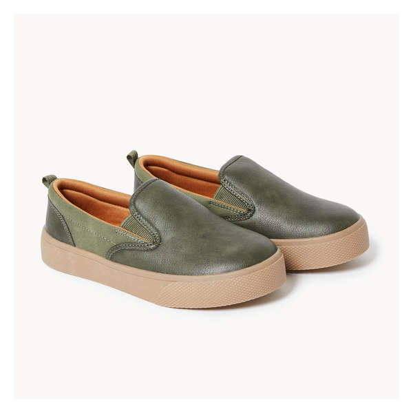 Kid Boys' Slip-On Sneakers - Olive