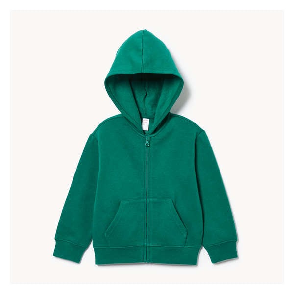 Toddler Boys' Graphic Zip-Up Hoodie - Bright Green