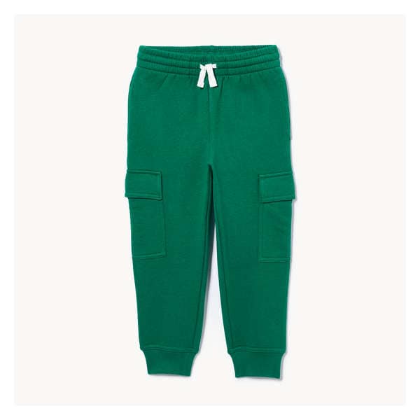 Toddler Boys' Fleece Cargo Jogger - Bright Green