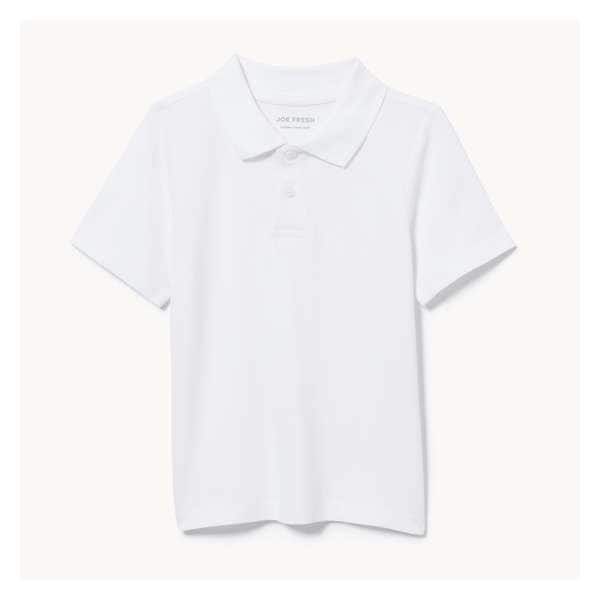Toddler Boys' Uniform Polo T-Shirt - White