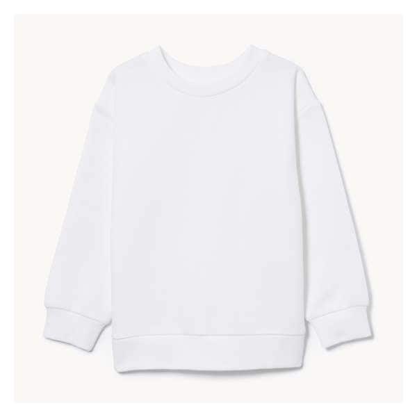 Toddler Boys' Uniform Fleece Pullover - White