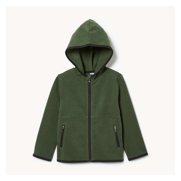 Toddler Boys' Active Zip-Up Hoodie - Dusty Green