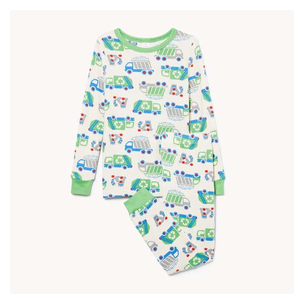 Ensemble pyjama imprimé pour petits garçons - Crème