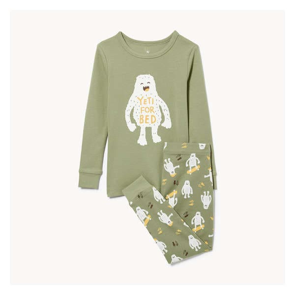 Ensemble pyjama imprimé 2 pièces - Vert