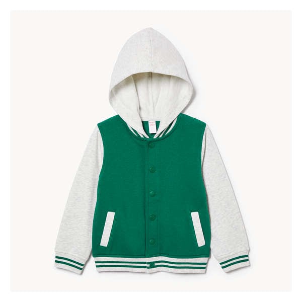Toddler Boys' Varsity Jacket - Bright Green