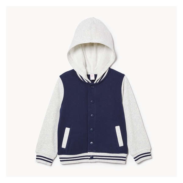 Toddler Boys' Varsity Jacket - Pale Grey