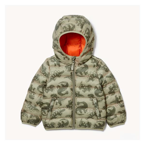 Toddler Puffer Jacket - Light Khaki Green