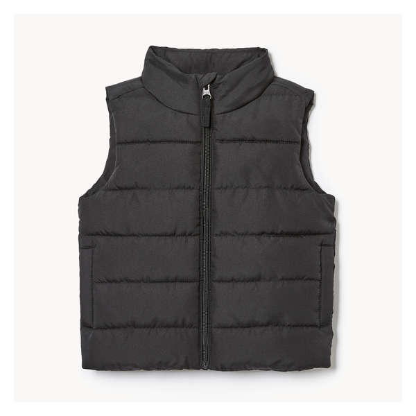 Toddler Boys' Puffer Vest - JF Black