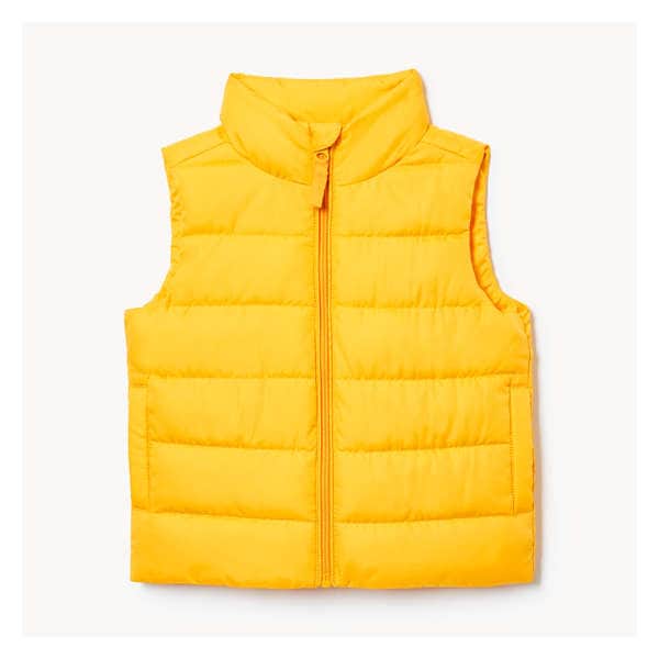 Toddler Boys' Puffer Vest - Yellow