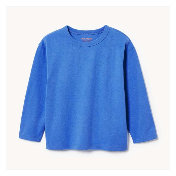 Toddler Boys' Long Sleeve Top - Bright Blue