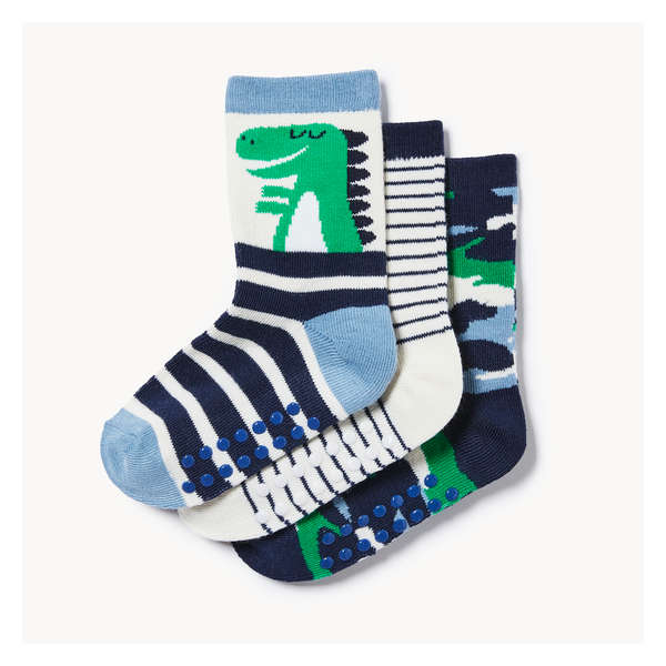 Toddler Boys' 3-Pack Crew Socks - Navy
