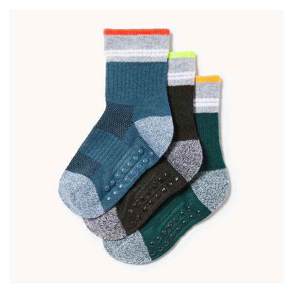 Toddler Boys' 3-Pack Crew Socks - Blue