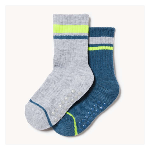 Toddler Boys' 2-Pack Crew Socks - Grey