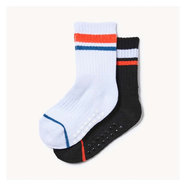 Toddler Boys' 2-Pack Crew Socks - White