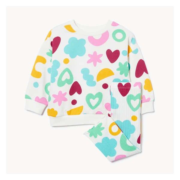 Baby Girls' Crayola 2-Piece Printed Set - Off White