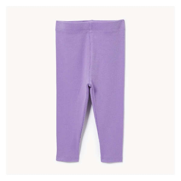 Baby Girls' Ribbed Legging - Purple