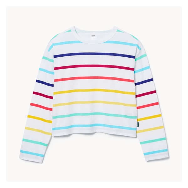 Kids' Crayola Striped Long Sleeve - Bright White