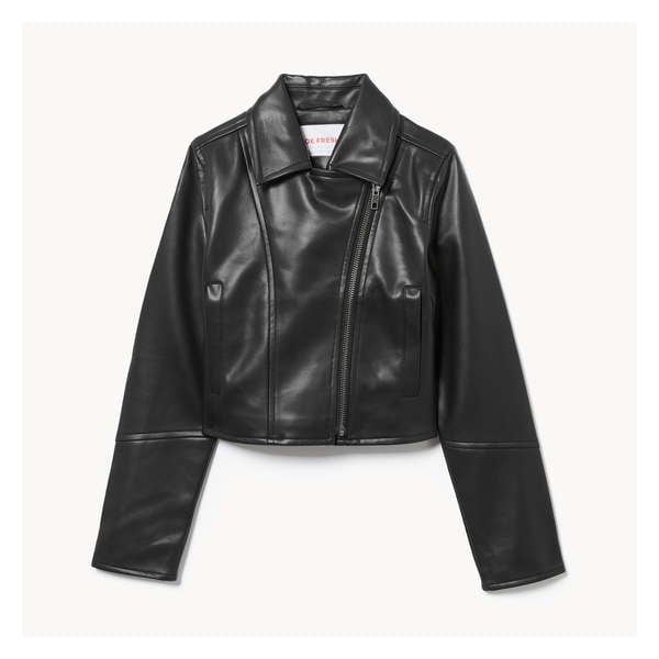 Veste de moto pour préadolescentes - Noir JF