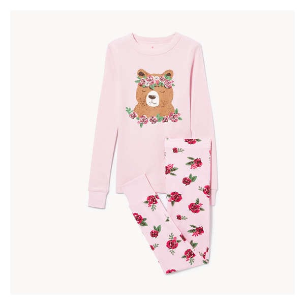 Kid Girls' Printed Sleep Set - Pink