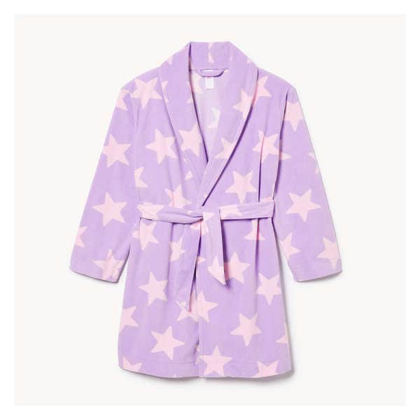 Kid Girls' Printed Sleep Robe - Lavender