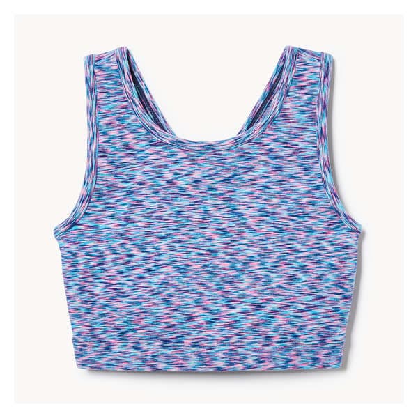 Kid Girls' Active Longline Bra - Pink Mix