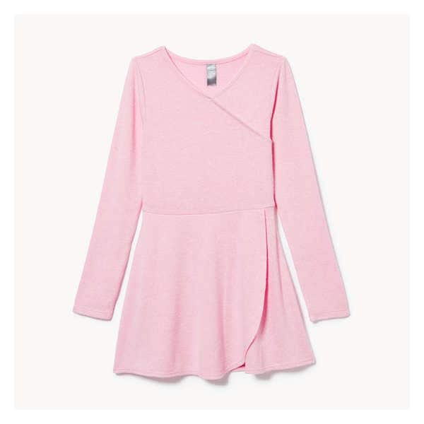 Kid Girls' Active Faux Wrap Dress - Light Pink