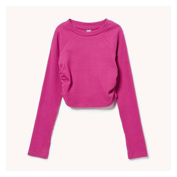 Kid Girls' Active Long Sleeve Top - Fuchsia
