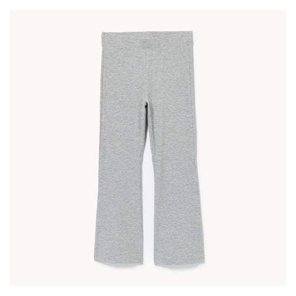Kid Girls' Ribbed Flare Legging - Light Grey Mix