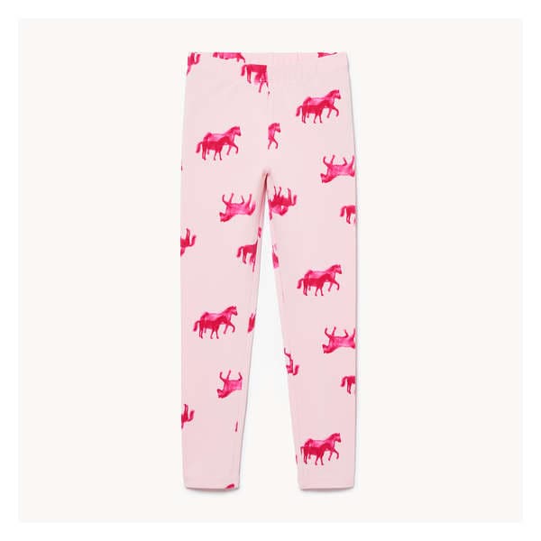 Kid Girls' Printed Legging - Light Pink