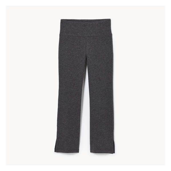Kid Girls' Active Flare Legging - Dark Charcoal Mix