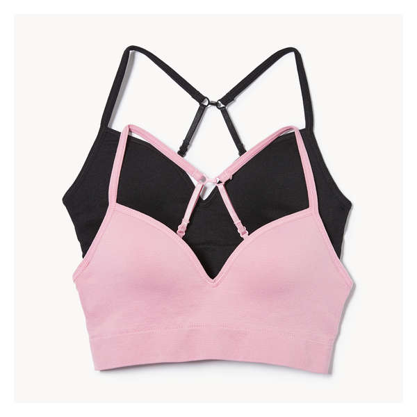 Ens. 2 soutiens-gorge sans couture pour filles - Rose