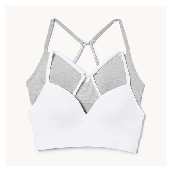 Ens. 2 soutiens-gorge sans couture pour filles - Blanc