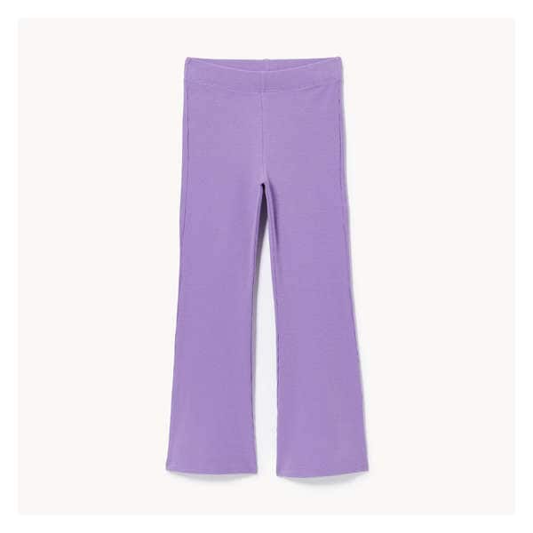Kid Girls' Ribbed Flare Legging - Purple