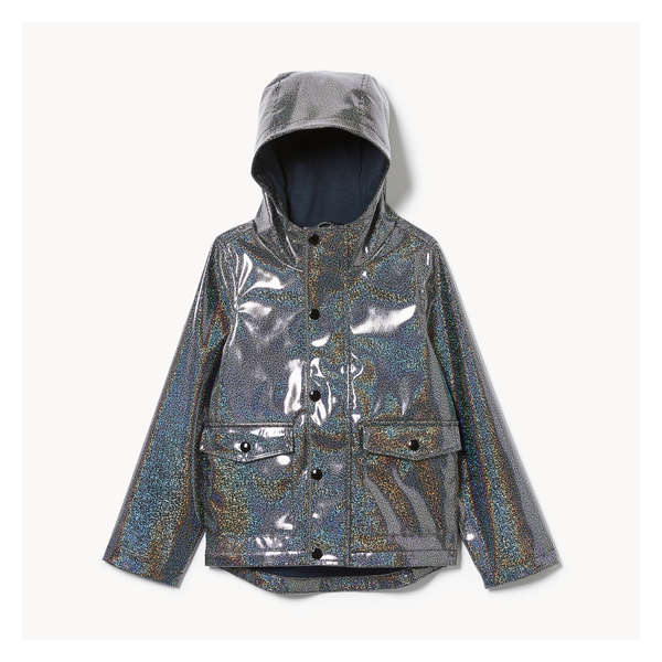 Imperméable scintillant pour filles - JF Bleu nuit