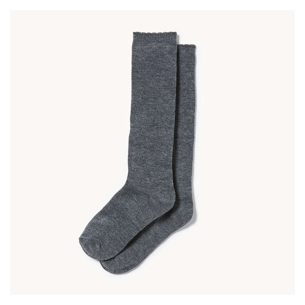 Ens. 2 paires de chaussettes montantes d’uniformes - Anthracite