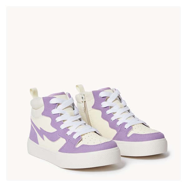 Kid Girls' High Top Sneakers - Light Purple