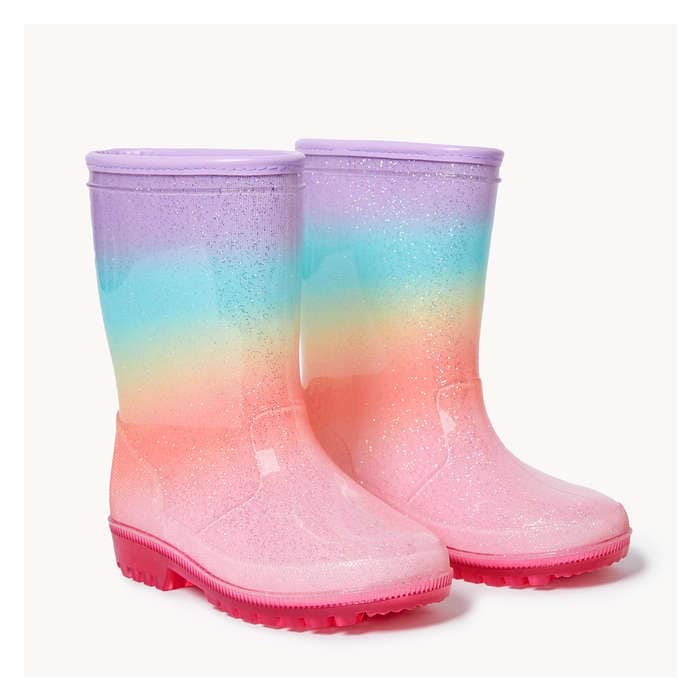 Kid Girls' Rubber Rain Boots