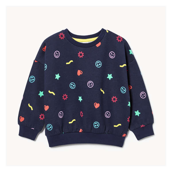 Toddlers' Crayola Printed Sweatshirt - Dark Navy