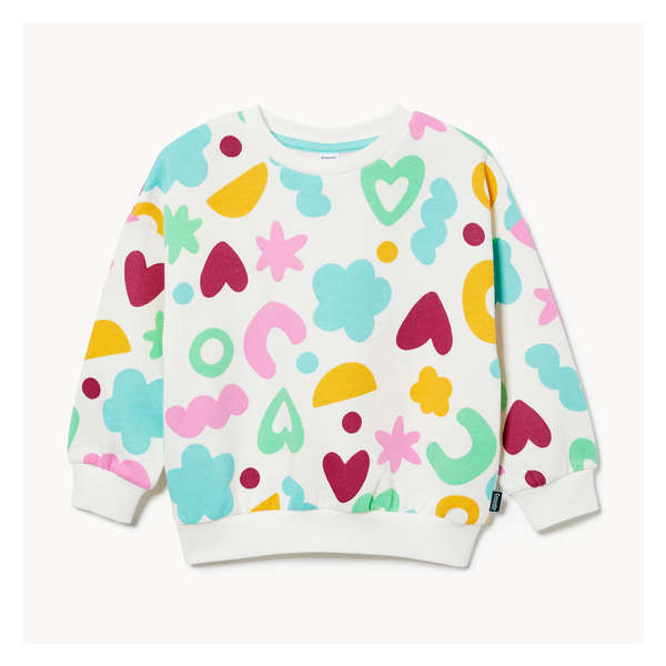 Toddlers' Crayola Printed Sweatshirt - Off White