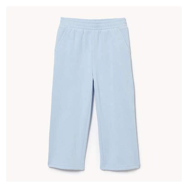 Pantalon de survêtement à jambe large pour fille - Bleu pâle
