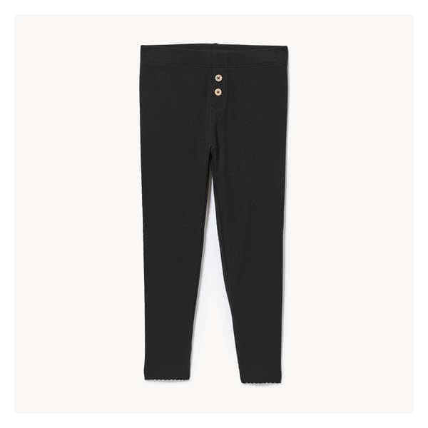 Toddler Girls' Ribbed Legging - JF Black