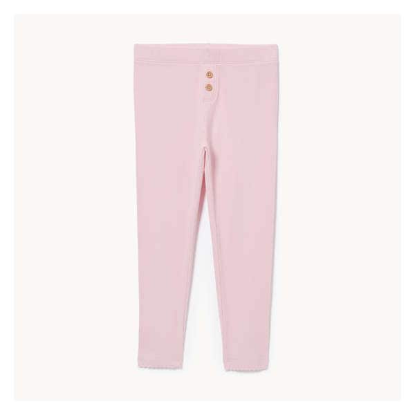 Toddler Girls' Ribbed Legging - Light Pink