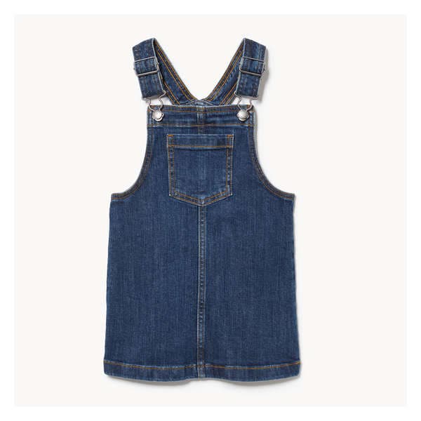 Toddler Girls' Denim Pinafore - Navy