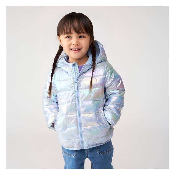 Toddler Transitional Puffer Jacket - Pale Blue