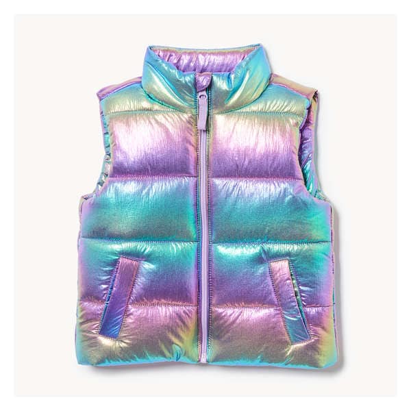 Toddler Girls' Puffer Vest - Lilac